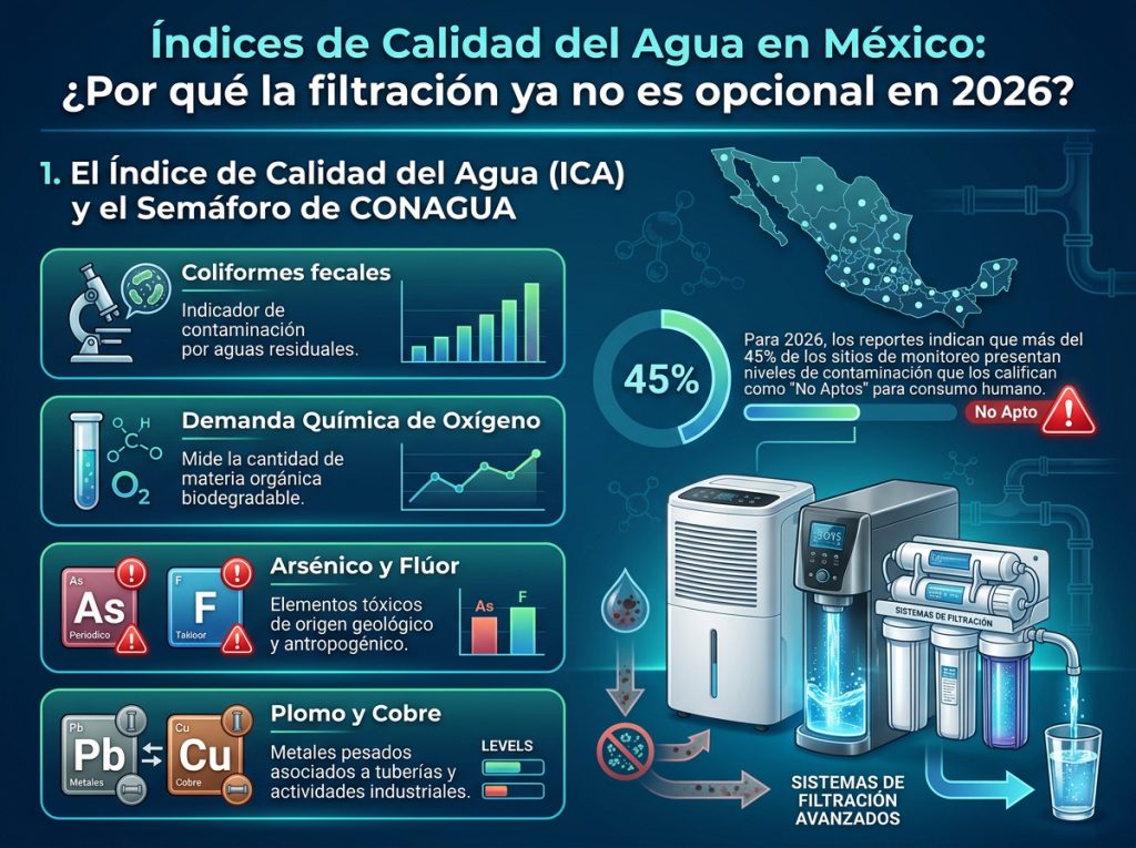 Índices de Calidad del Agua en México: ¿Por qué la filtración ya no es opcional en 2026?