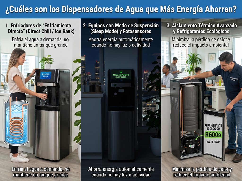 Eficiencia Térmica en Hidratación: ¿Cuáles son los Dispensadores de Agua que Más Energía Ahorran?