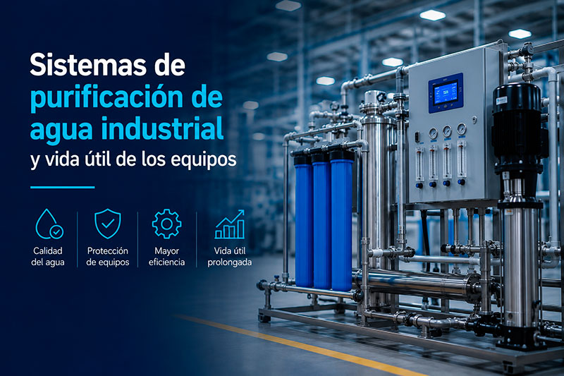 Sistemas de purificación de agua industrial y vida útil de los equipos