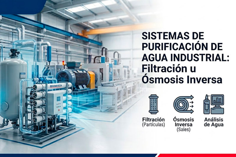 Sistemas de purificación de agua industrial: filtración u ósmosis inversa