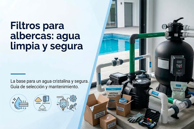 Filtros para albercas: agua limpia y segura